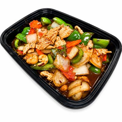 Cashew chicken with bell peppers, onions and cashews — Thai entrees Billings MT